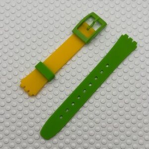 Yellow Green Watch Band (Strap only) - fits Swatch Lady model